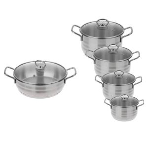 سرویس 10 پارچه استیل دستی لوکس